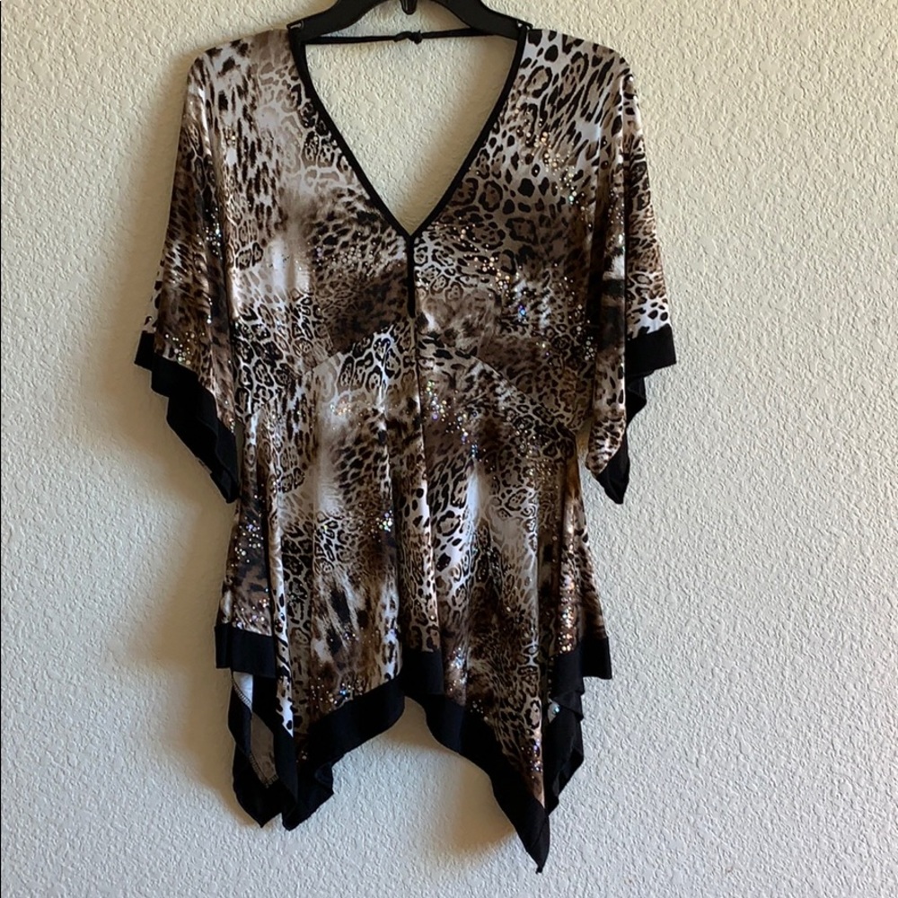 Animal print tunic.